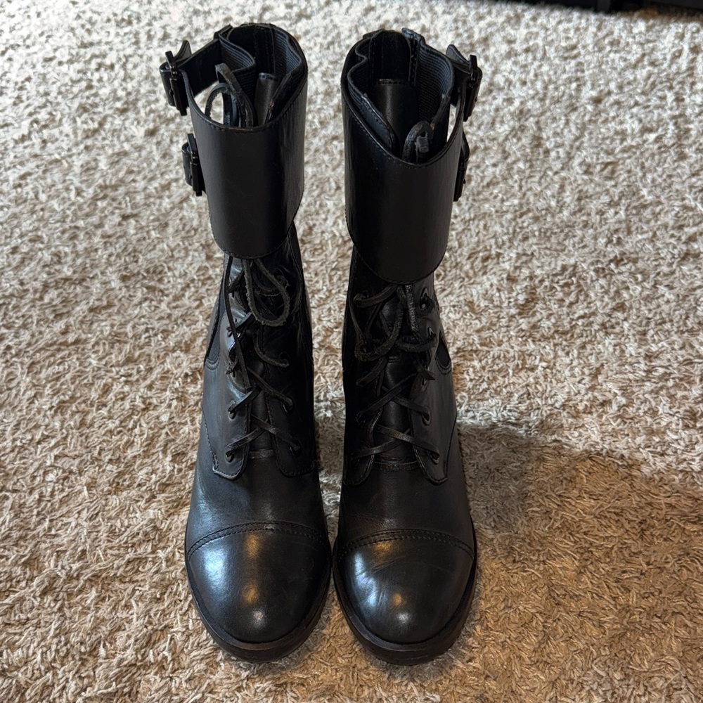 Tory Burch leather heeled booties